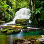 waterfalls live wallpaper android application logo